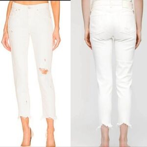 Moussy Vintage Glendele Skinny White Ankle Jeans NWT Size 25